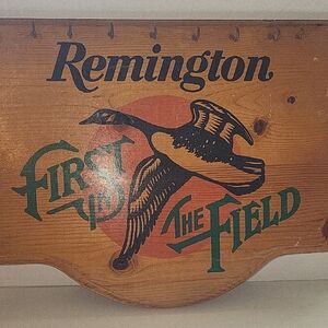 Remington Wood Sign First In The Field